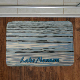 Blå svart sjö Vatten Beige Blue Black Badrumsmatta