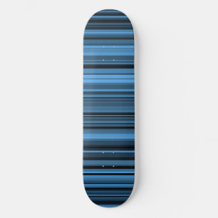 Blå Svarta Ränder Mini Skateboard Bräda 18,5 Cm