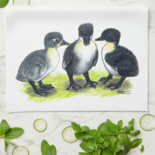 Blå svenska herrar kökshandduk