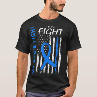 Blå T2 Son Typ 2 Diabetesmedvetande Amerikanska FL T Shirt