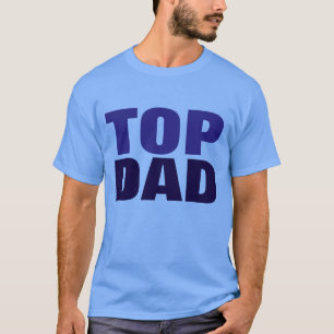 Blå T-skirt i övre Pappa Fars dag Tee Shirt