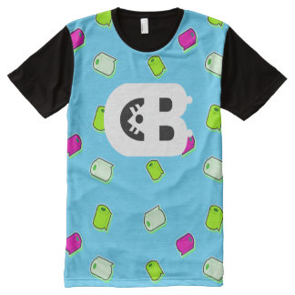 Blå T-skiva Toilet Roll