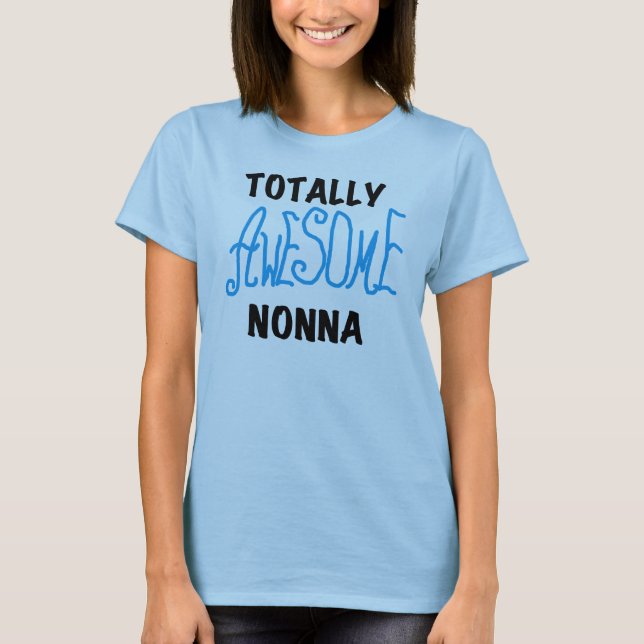 Blå t-tröjor och presenter i Fantastisk, totalt Tee Shirt (Framsida)