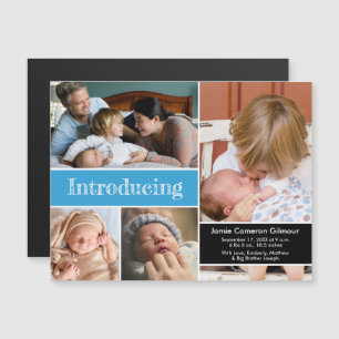 Blå Tack Introduktion till foton i andra babyen