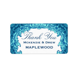 Blå Tack-märke B451 Adressetikett