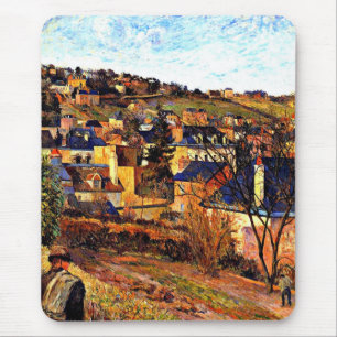 Blå tak i Rouen, Paul Gauguin-målning Musmatta