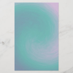 Blå, tallrik och Lila Swirl Brevpapper