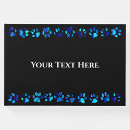 Blå tassavtryck - Gästbok