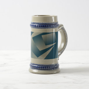 Blå Teal geometri Sejdel