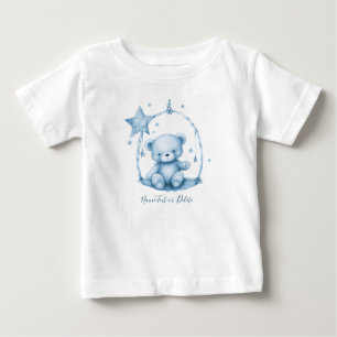 Blå Teddybjörn Baby T-Shirt