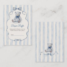 Blå Teddybjörn Pojke Bebis Shower