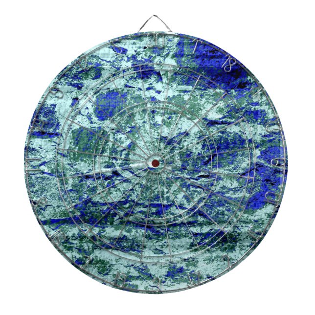 Blå tegelstenar, struktur darttavla (Framsidan)