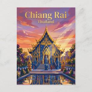 Blå templet Thailand Vykort