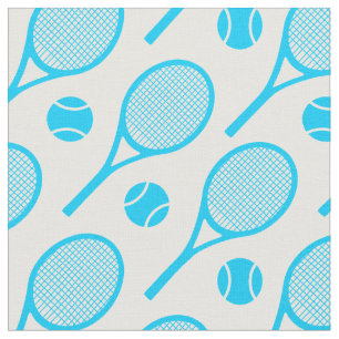 Blå tennisrackets - anpassa "panel" storlek tyg
