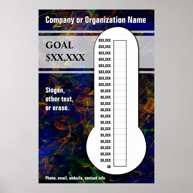 Blå termometer poster (Framsidan)