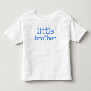 Blå text, liten broder t-shirt