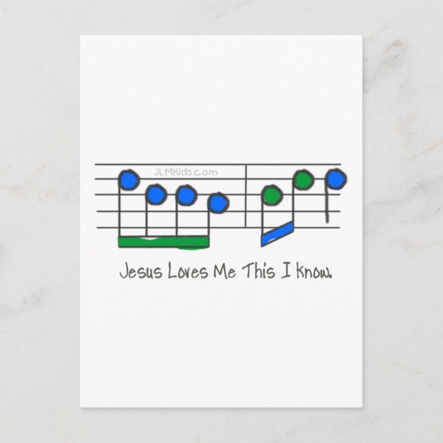 Blå texter vykort (Framsida)