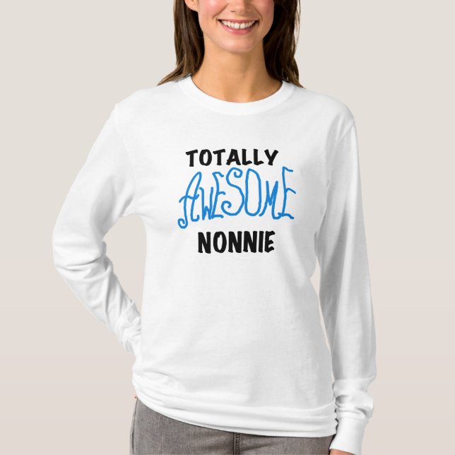 Blå textskjortor och presenter, Fantastisk, totalt Tee Shirt (Framsida)