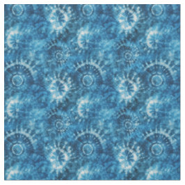 Blå tie-dye tyg
