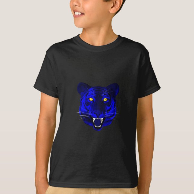 Blå Tiger Tee Shirt (Framsida)