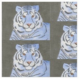 Blå tiger tyg