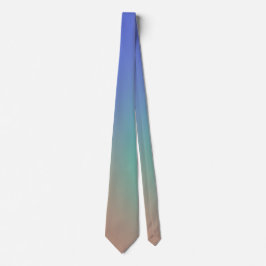 Blå till Beige Gradient Slipmodern Minimalistisk Slips