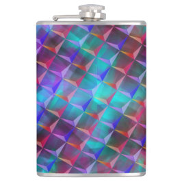 Blå till lilac och 3D eller rödtrianglar av rosa Fickplunta