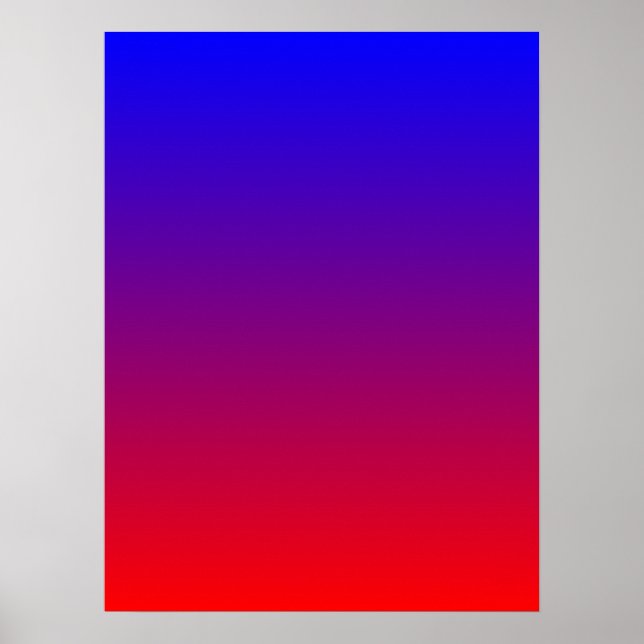 Blå till röd gradient poster (Framsidan)