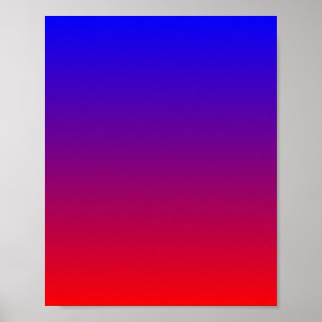 Blå till röd gradient poster (Framsidan)