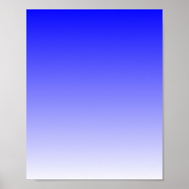 Blå till vit gradient poster (Framsidan)