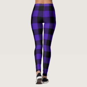 Blå tjäppade baljväxter leggings
