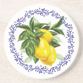 Blå toalett citron fransk landstil bröllopsdusch underlägg