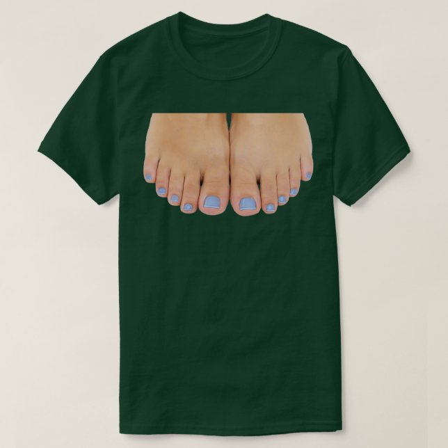 Blå toenails t shirt (Design framsida)