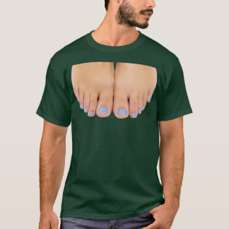 Blå toenails t shirt