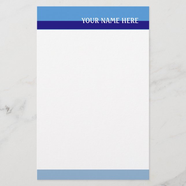 Blå ton brevpapper (Framsida)