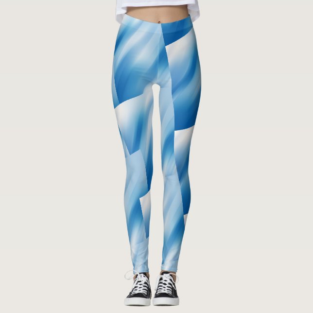 Blå topaz leggings (Framsida)