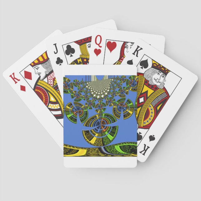 Blå tradition spel kort (Baksidan)