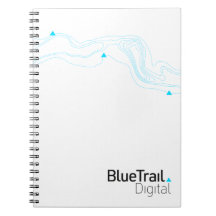 Blå Trail Digital Spiral Anteckningsbok