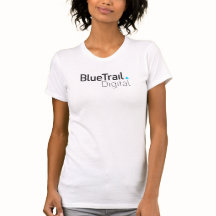 Blå Trail Digital t-shirt för dam