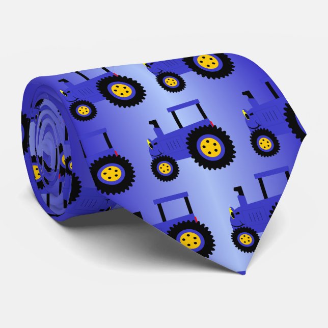 Blå Traktor Design Slips (Rullad)