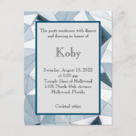 Blå triangeln inneslutningskort tilläggskort