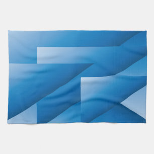 Blå trianglar kökshandduk