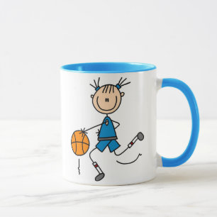 Blå tröja basketboll mugg
