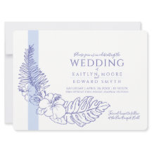 blå tropisk andedräkt bröllop