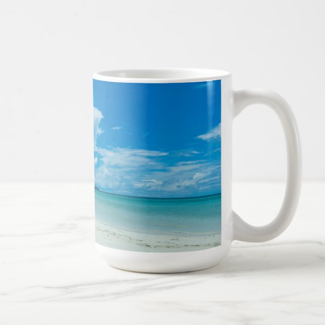 Blå tropisk havsutsikt, Palau Kaffemugg (Höger)