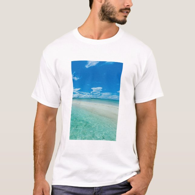 Blå tropisk havsutsikt, Palau T-shirt (Framsida)