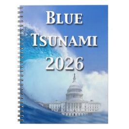 Blå Tsunami-valet 2026 Anteckningsbok