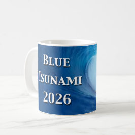 Blå Tsunami-valet 2026 Kaffemugg