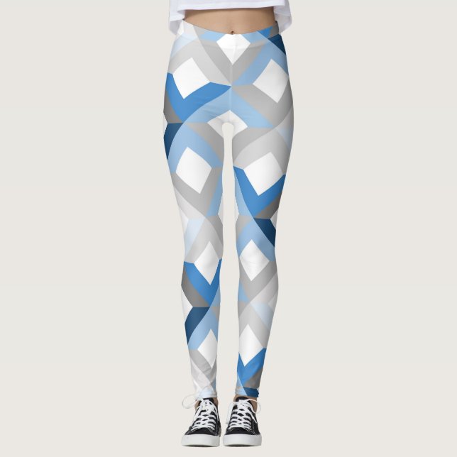 Blå tuggben leggings (Framsida)