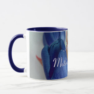 Blå tupplur lycklig Mors dag Mugg